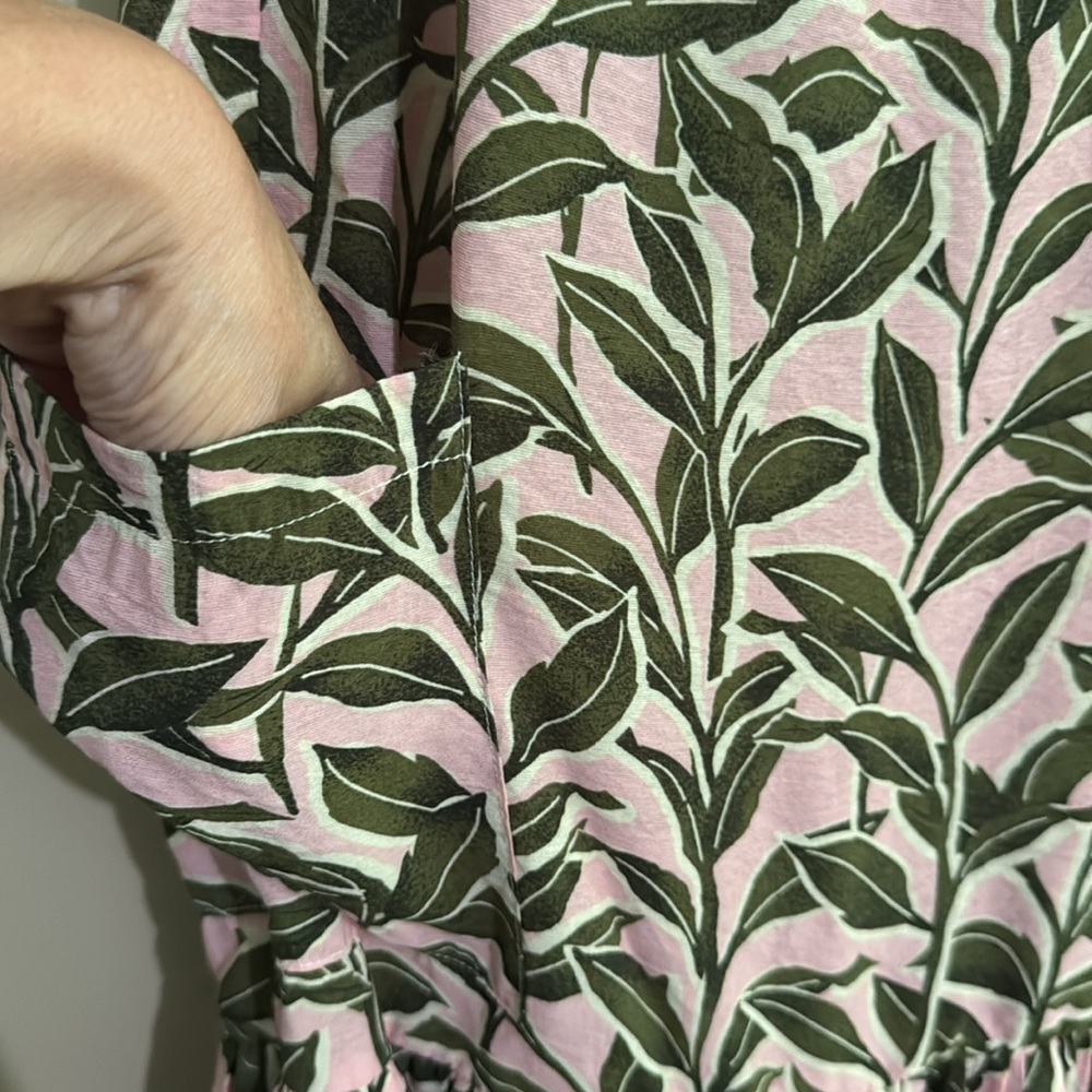 Moon River Pink Patterned Tropical Lightweight Ma… - image 7